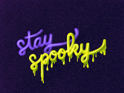 Stay Spooky halloween handlettering lettering spooky