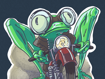 Frog Motorcycle Gang Rides Again! frog gang motorcycle