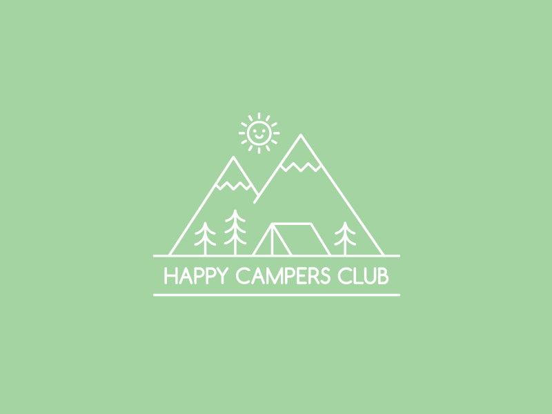 Happy Campers Club by Alexa Land on Dribbble