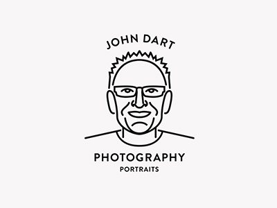 John Dart Photography | Logo Design logo design monoline photographer photography logo