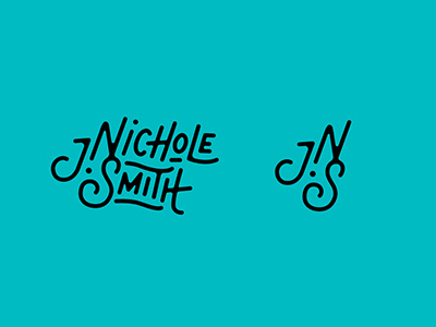 Logo Design | J Nichole Smith hand lettering logo design logo lettering script