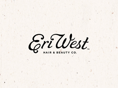 Eri West Hair & Beauty Logo beauty hair logo design name development