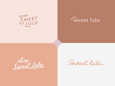 Shop Sweet Lulu Logo Design Exploration branding hand lettering logo design script typelockup wordmark
