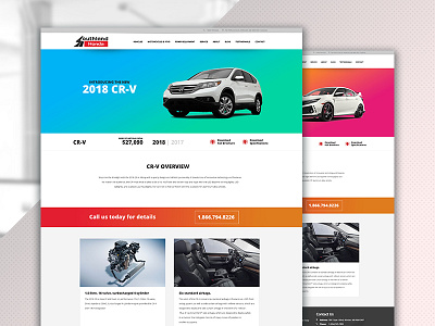 Honda Landing Pages clean debut landing page minimalistic product page simple ui visual design web website website design