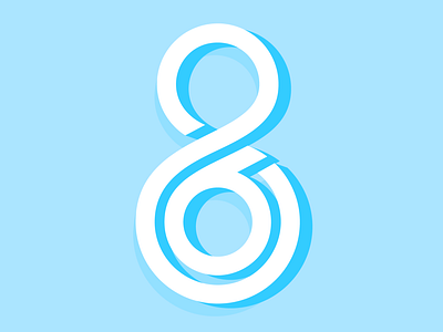 86 design illustration logo number vector
