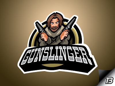 Wild West branding colt gaming gun gunslinger logo mascot sports weapon