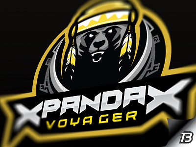 Panda the Voyager illustration logo mascot panda travel traveller