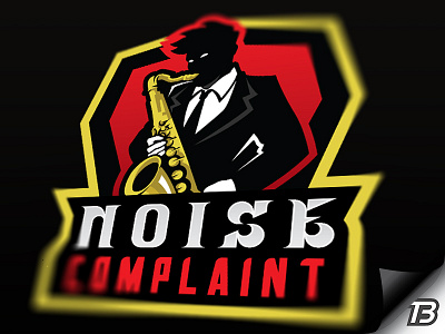 Noise Complaint business illustration logo mascot music saxophone