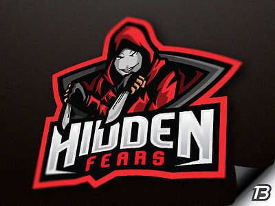 Hidden Fears dark darkness fear hoodie illustartion knife knives logo mascot