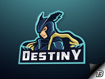 Destiny champion destiny illustration knight logo mascot paladin templar woman