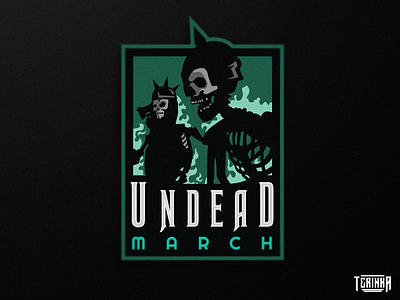 Undead March branding design gaming illustration logo mascot