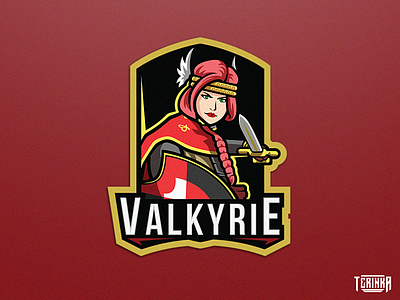 Valkyrie Logo branding design esport gaming illustration logo mascot vector