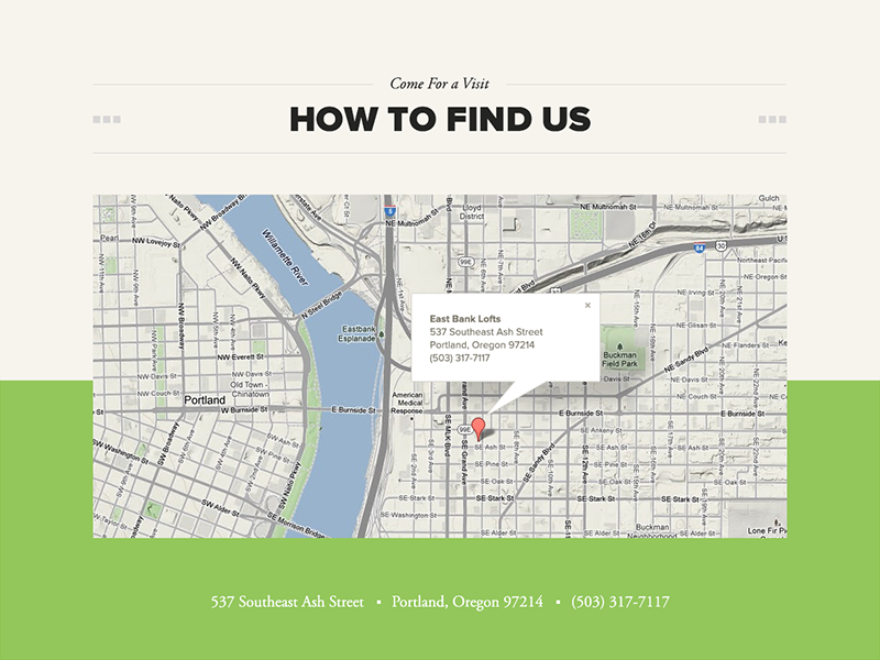 East Bank Lofts map by Kerry Nehil on Dribbble