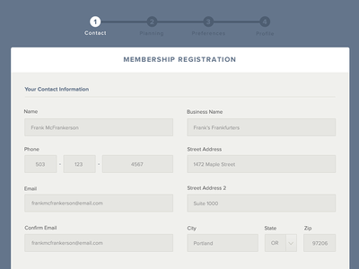 FP Transitions registration
