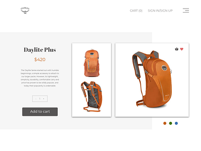 Price card backpack