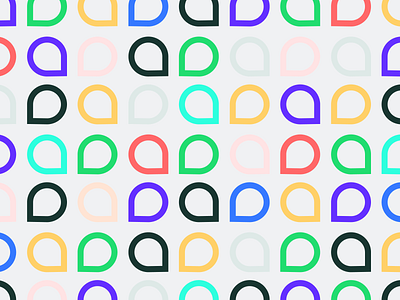 Chat-bubble pattern for a PropTech communication product bold brand identity branding colorful colourful communication logo pattern pattern design proptech symbol vivid