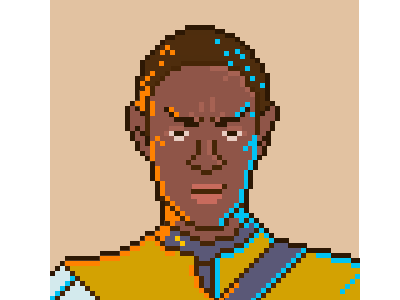 Tuvok fan art gif pixel star trek tuvok voyager vulcan