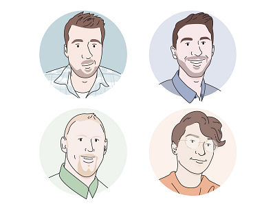 Our Team- GainTap illustration logo design portrait portrait illustration