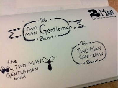 Two Man Gentleman Band concepts band concepts logo