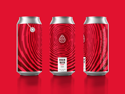 Brain Wash beverage branding brewery hypnosis packaging seltzer