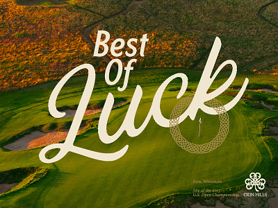 Best Of Luck campaign celtic layout logo tagline wisconsin