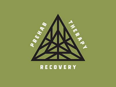 Triangles branding logo northwest physical therapy pyramid spokane triangle washington