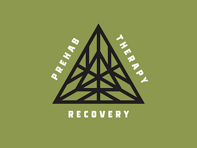 Triangles branding logo northwest physical therapy pyramid spokane triangle washington