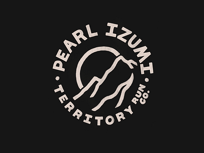 Pearl Izumi x Territory badge lettering logo mountain running typography