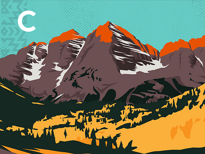 Colorado VR App 360 android app aspen branding colorado denver illustration ios maroon bells mountain vr