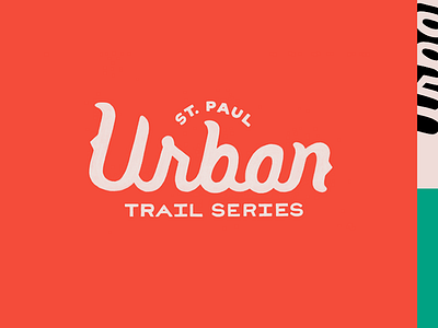Urban Trail Series branding lettering logo minnesota race running typography