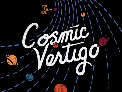 Cosmic Vertigo beer brewery denver label packaging planets space