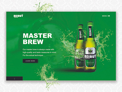 Beirut Beer - Landing page beer landing page website