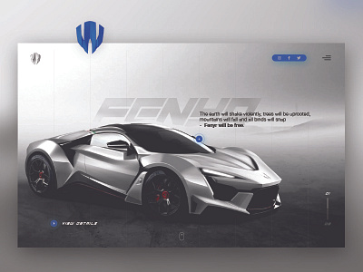 W Motors - Landing page design homepage ui website