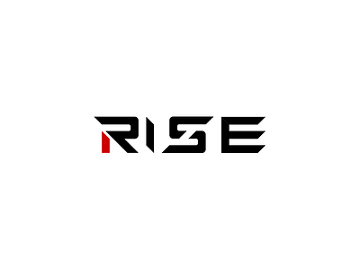 Black Rise 2.0 Text brand branding exploration identity logo monogram r symbol