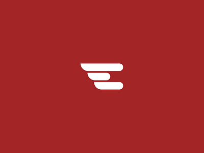 E + Wings brand branding e exploration identity logo monogram symbol