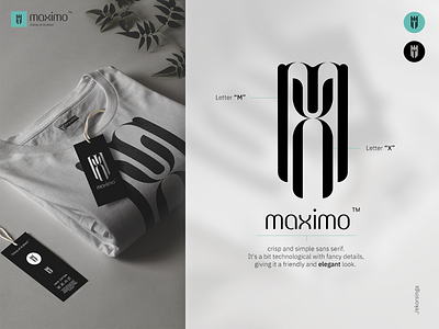 MAXIMO - Clothing Brand branding design digital product design icon logo printing design project typography vector visualization