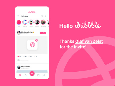 Hello Dribbble! app design first first post first shot hello hello dribbble hello dribble hello world ui ux web