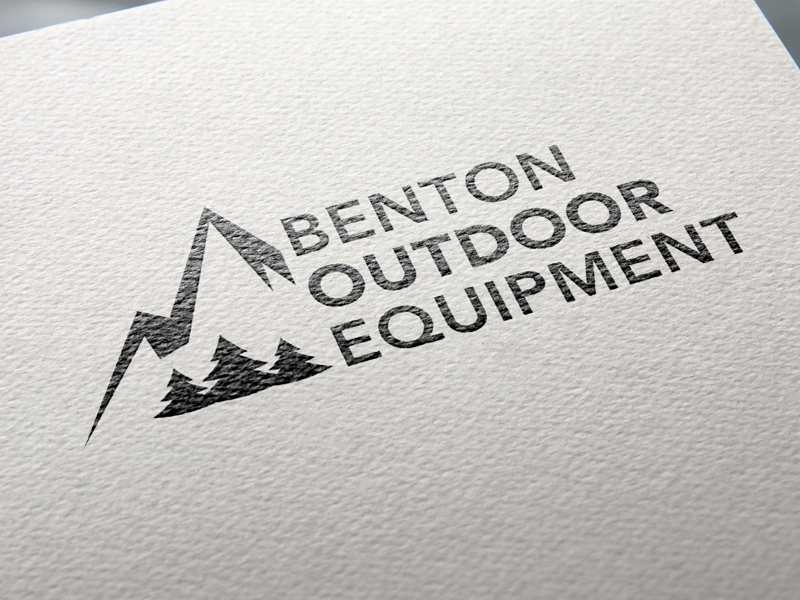 Benton Outdoor Equipment outdoor equipment local logo design branding