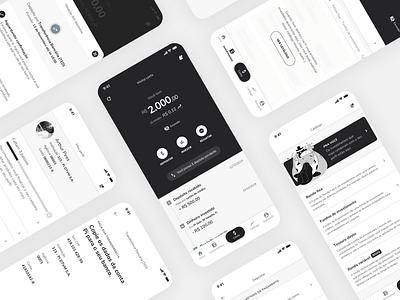 Investment App Wireframes account app bank app component composition concept design digital account digital banking invest investing investment my account project ui ui ux design ui design ux wireframe wireframes