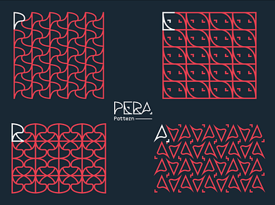 PERA Pattern design figure flat icon line motif pattern pattern art typeface