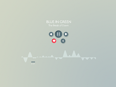 Daily UI 009 music player daily ui essentials graphicdesign green kiss minimal music player