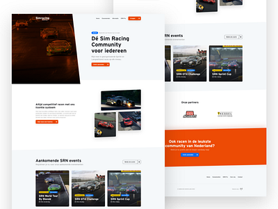 Simracingnederland.eu - Website concept community design esport esports gaming minimal racing sim racing ui ux web website