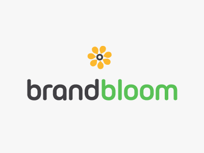 BrandBloom - We Get Social With Your Data branding design logo tagline