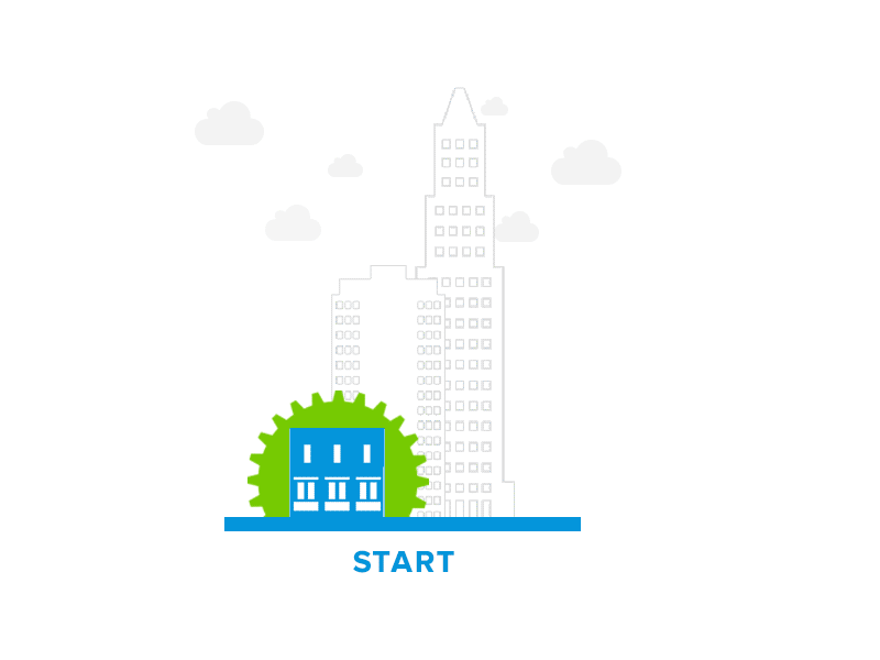 Start, Structure, Scale branding illustration mendix