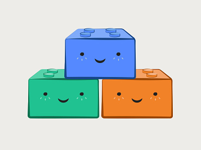 Cute Little Building Blocks blocks illustration komand legos plugins