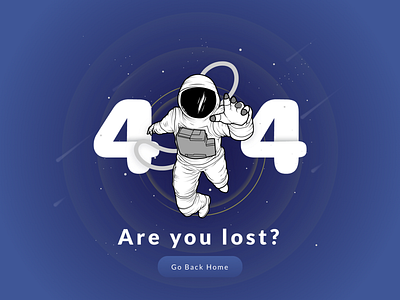 404 Page- #Dail UI Day8 404 error page 404 page art daily challange dailyui dailyui008 error 404 illustration space art ui ux web web design web page design