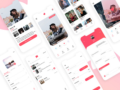 Tinder Redesign app design dating app design mobile app design tinder ui ui design ux