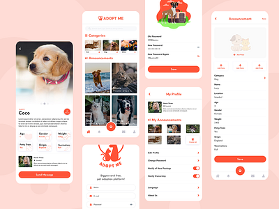 Adopt Me Mobil App Design