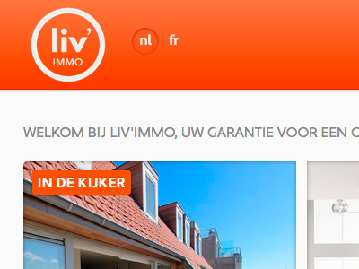 Liv'immo apertura orange real estate responsive website