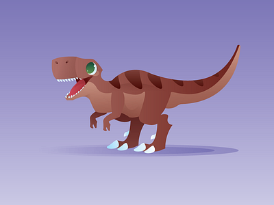 Lil' Rex character design creature design cute dinosaur illustration t rex tyrannosaurus rex vector vector art
